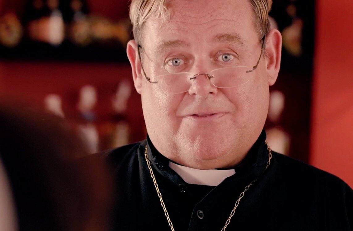 KerryTaylor75's tweet photo. @TonyMaudsley1 If you miss tonight's classic #Benidorm you'll be sent to confession!! Bless you for watching! S8 Ep6 itv1 9pm #FatherKevin x https://t.co/2xeYeA2EmK