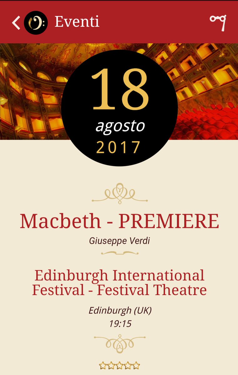 OperAdvisor-the app (@operadvisor) on Twitter photo The <a href="/TeatroRegio/">Teatro Regio Torino</a> at <a href="/edintfest/">Edinburgh International Festival</a> with #Macbeth #Verdi
<a href="/NosedaG/">Gianandrea Noseda</a> <a href="/emma_dante/">Emma Dante</a>
#DaliborJenis <a href="/APirozzisoprano/">Anna Pirozzi</a> <a href="/marko_mimica/">Marko Mimica</a>
Discover more! The <a href="/TeatroRegio/">Teatro Regio Torino</a> at <a href="/edintfest/">Edinburgh International Festival</a> with #Macbeth #Verdi
<a href="/NosedaG/">Gianandrea Noseda</a> <a href="/emma_dante/">Emma Dante</a>
#DaliborJenis <a href="/APirozzisoprano/">Anna Pirozzi</a> <a href="/marko_mimica/">Marko Mimica</a>
Discover more!
