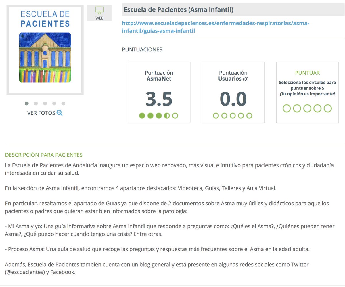 Asma__net's tweet photo. ¿Has visitado la nueva web de Escuela de Pacientes? ¡En #Asmanet te la explicamos! #asma infantil https://t.co/fsxRNq5sqx @escpacientes https://t.co/wM5KWKPUlZ