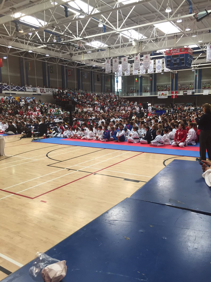 All set to go at the #JKA World Championships in #Limerick this morning. Huge attendance today for Day 1!