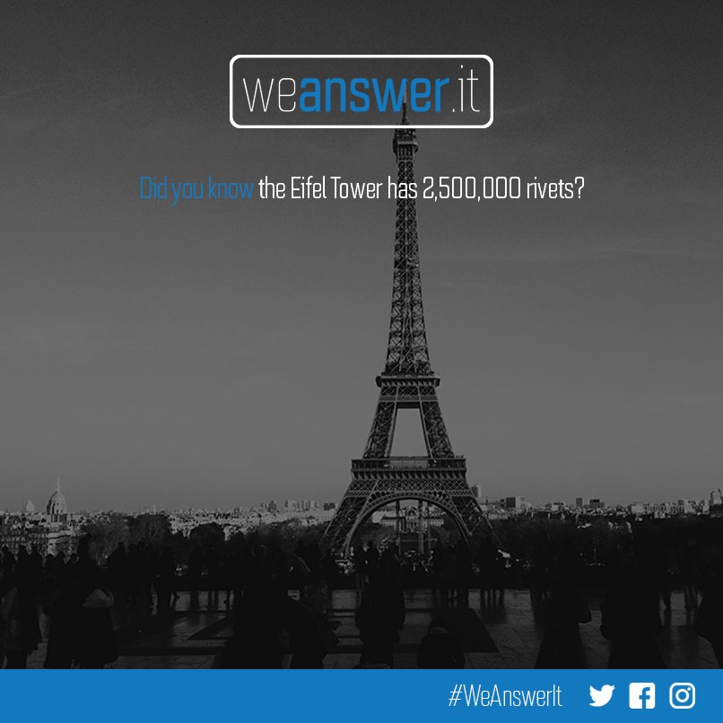 WeAnswer_It's tweet photo. Did you know?

#FunFactFriday #WeAnswerIt https://t.co/oyIq1HoM5v