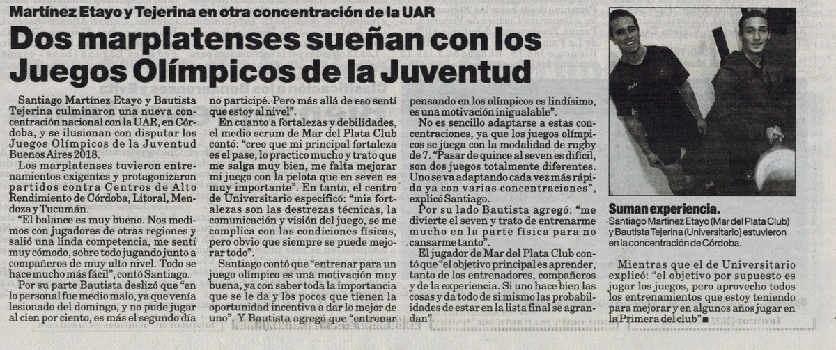 Diario La Capital de este viernes con información de Bautista Tejerina y Santiago Martínez Etayo