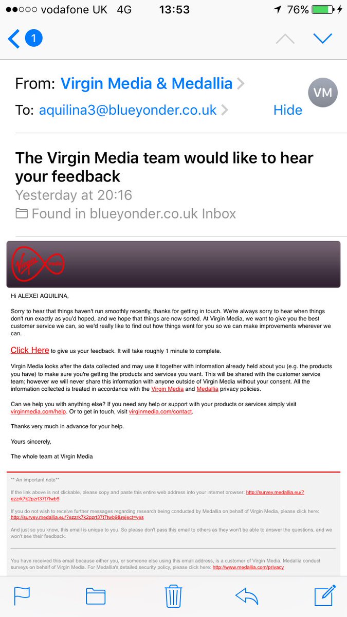 Virgin Media on Twitter: "@Fact_checker1 As it is over 28 days you will be  able to go to the ombudsman without a deadlock letter, we will be in touch  soon... https://t.co/RbZnVwqJnO" /