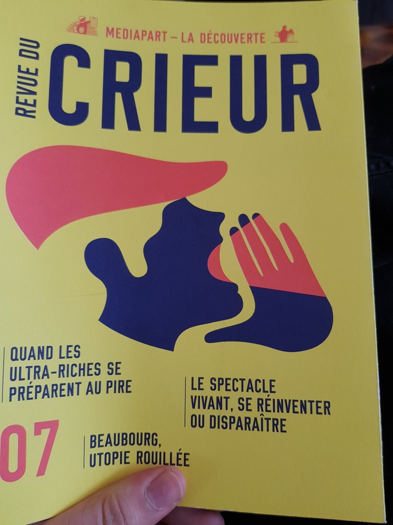 vincentbilem's tweet photo. A lire dans la Revue du Crieur : le passionnant article de @Val_Do, prof au #M2JC de @SorbonneParis3 https://t.co/iAH6ckdezy