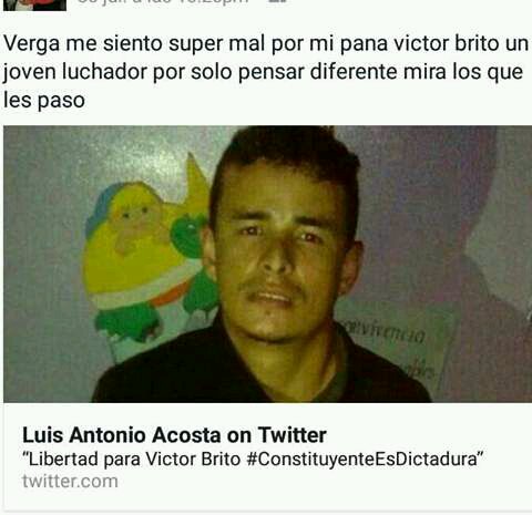 Malejandra_HA's tweet photo. @El_Cooperante Este joven beisbolista lo condenaron 10años por protestar. Nadie conoce el caso,haganlo saber por favor. #VictorBrito https://t.co/OAhuUlyQXz