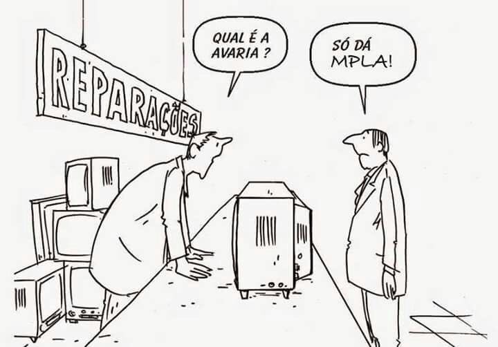 Cutaia1's tweet photo. What is the matter with the tv? It's only showing MPLA!
#angolanelections https://t.co/6MG2qJWynz