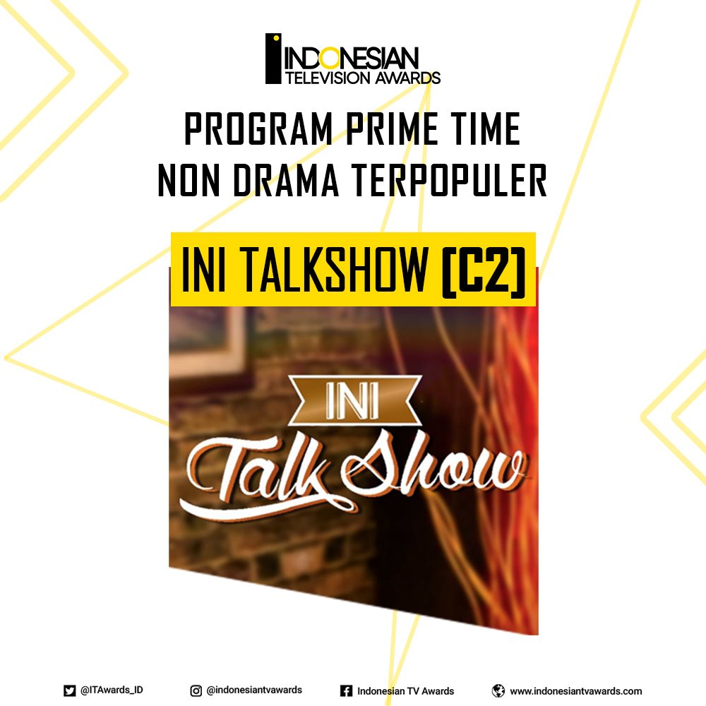 Vote 'Program Prime Time Non Drama Terpopuler' pilihan kamu dengan ketik

#voteITA2017 C2