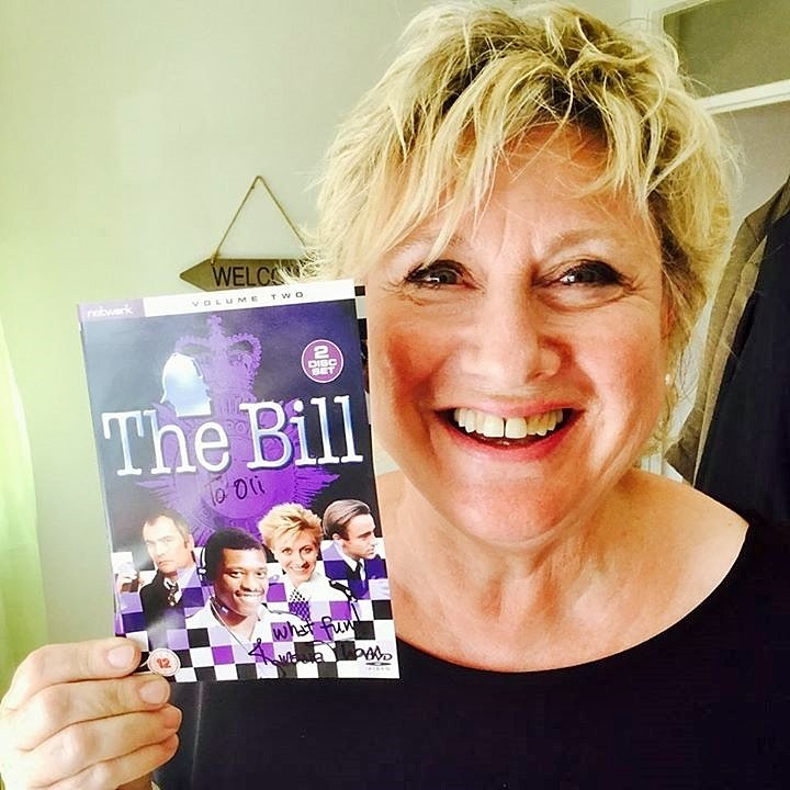 Editing the #BarbaraThorn #TheBillPodcast She has SUCH a naughty giggle! #comingsoon #InspectorFrazer #TheBill
