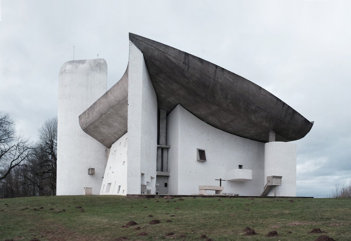 Emmett_Scanlon's tweet photo. Finally getting to visit this lovely yoke at the end of August, anything I need to know / should not miss? #lecorbusier #ronchamp #architrip https://t.co/eKkPFyOkJr