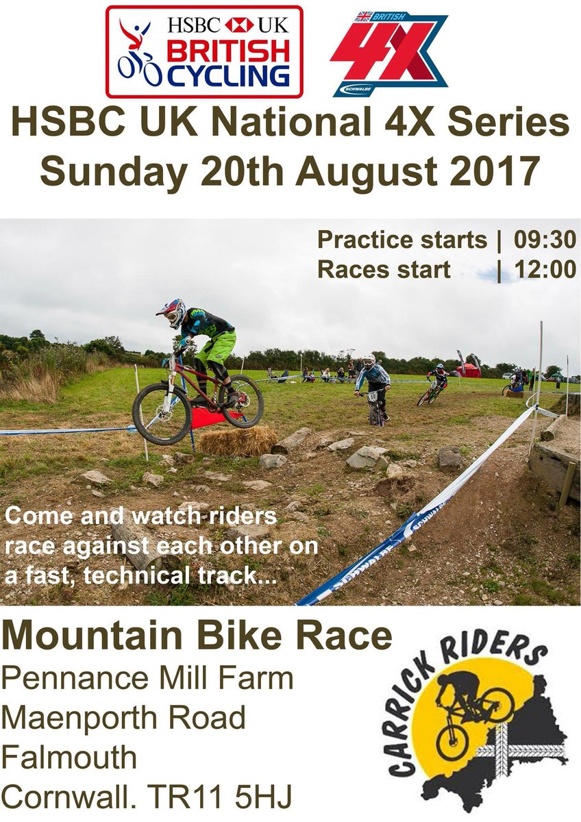 CarrickRiders's tweet photo. @davidwhiteshow mountain bike racing in Falmouth, best racers in country battling it out, spectators welcome #free #weekender #theweekender https://t.co/h4M1BM7gPb