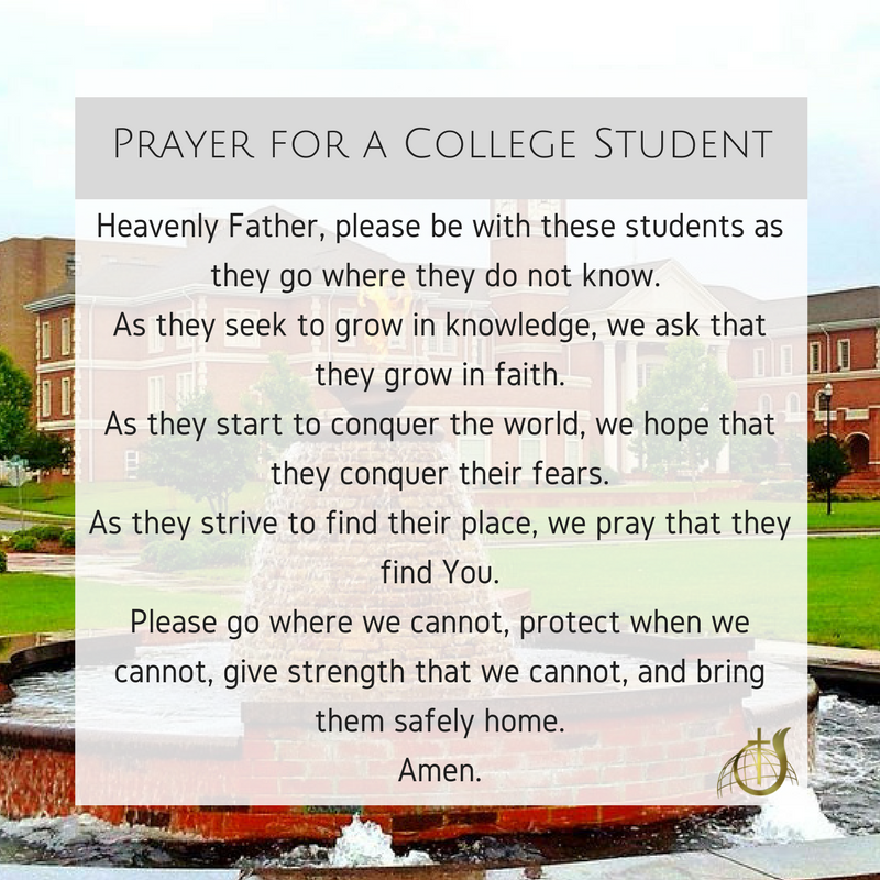 WNCChurchofGod's tweet photo. As so many of our precious children begin to head off to #college, we offer this simple #prayer for them. @LeeU https://t.co/2iiXTliKVz