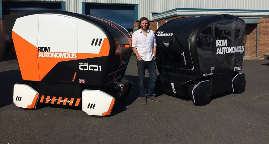 UWTSD's tweet photo. UWTSD graduate designs UK's first driverless car! @RDM_Group_ @StudyUWTSD #Clearing17 https://t.co/I0X3ssC1fj https://t.co/0H5iz0hWr1