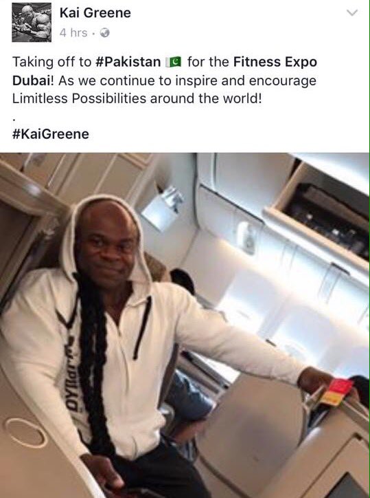 Thank you @KaiGreene for supporting Bodybuliding in 🇵🇰Pakistan ❤️