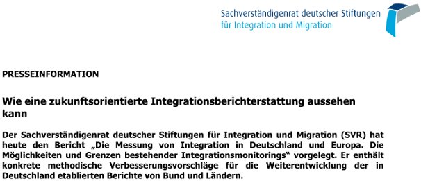 Stiftungstag030's tweet photo. #Integrationsmonitoring in Deutschland & Europa: Möglichkeiten & Grenzen > https://t.co/v0GSGv8fPC | SVR-Bericht 2017-1 via @SVR_Migration https://t.co/RuSPqNAl2p