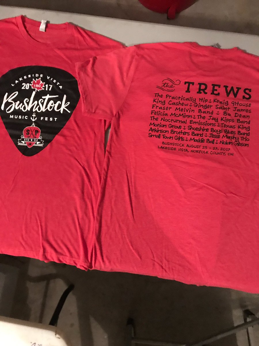 T-Shirts are in! #Bushstockfest Aug 25-27th. 🍻💃🎶