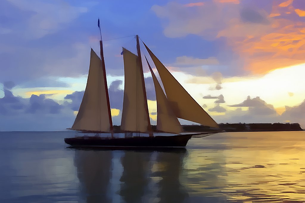 netputing's tweet photo. This one is a sailboat rendered using primitives painting technique https://t.co/pZfG8VGoiC