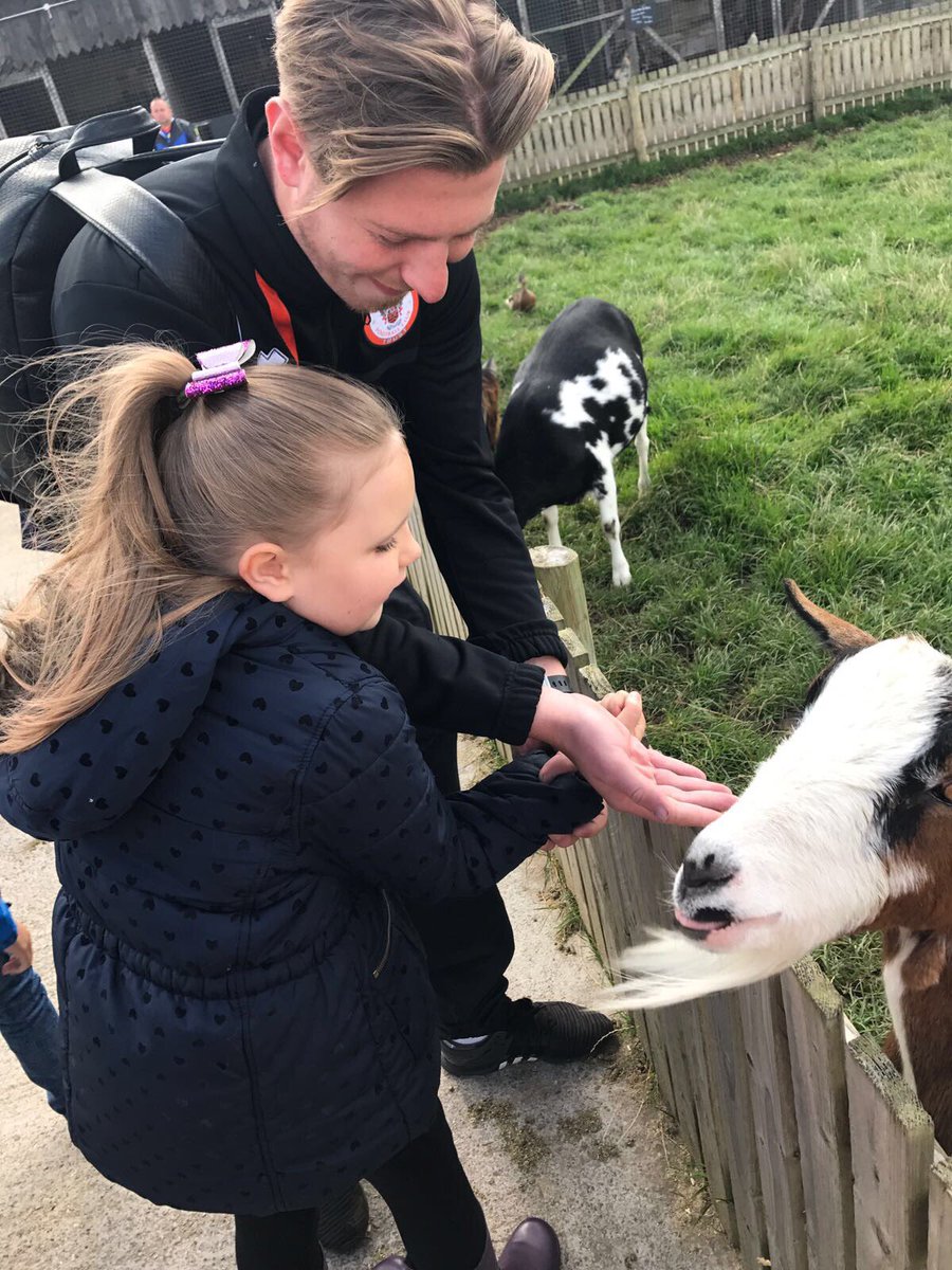 Inclusion Camp: 😀👫

Our Inclusion campers are at <a href="/farmerparrs/">farmer parrs</a> this morning - with the children feeding the animals 😀🐄🐑