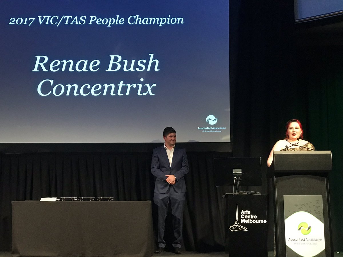 Renae Bush named Winner Victorian People Champion 2017 by <a href="/AusContact/">Aus Contact</a> 

We are #Tenacious in our pursuit of #Excellence!