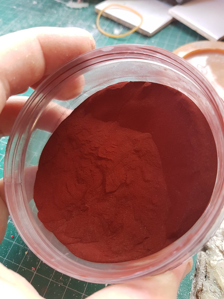 EvanModel3D's tweet image. A nice big pot of powdered copper waiting to make some awesome stuff with @SpannerHands3D, #shinycopperresin #spannerbot