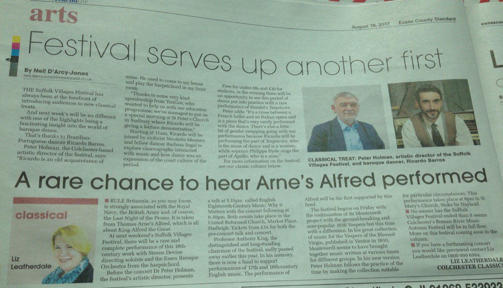 #RuleBritannia! It's not all about the #Proms! Read more about Thomas Arne's Alfred <a href="/suffolkvf/">Suffolk VillagesFest</a> #ClassicalMusic