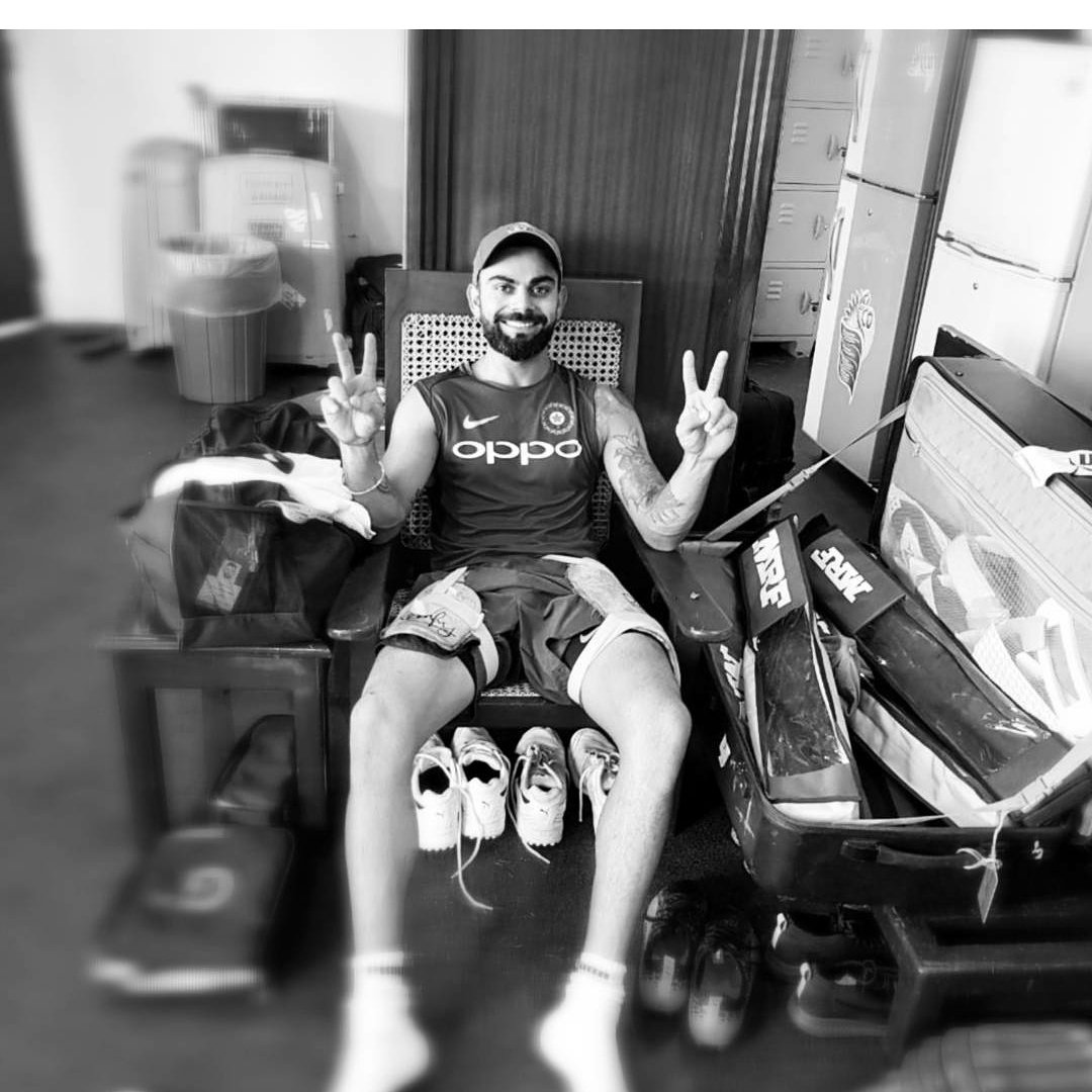 ohloveqotes's tweet photo. It all started on this very chair, this very date and this very ground. 9 years today with the Indian cricket team! So grateful. 🙏 @BCCI https://t.co/0apOgBVuVm