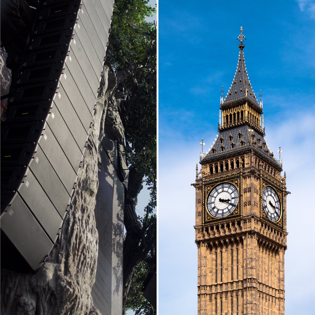 MartinAudioLtd's tweet photo. #MLA + #BigBen = #SAVETHEBONGS! We have a solution to keep #BigBensBongs sounding out across London! #savebigben https://t.co/vbktmFLgZU https://t.co/g9yvZ8Wcv6