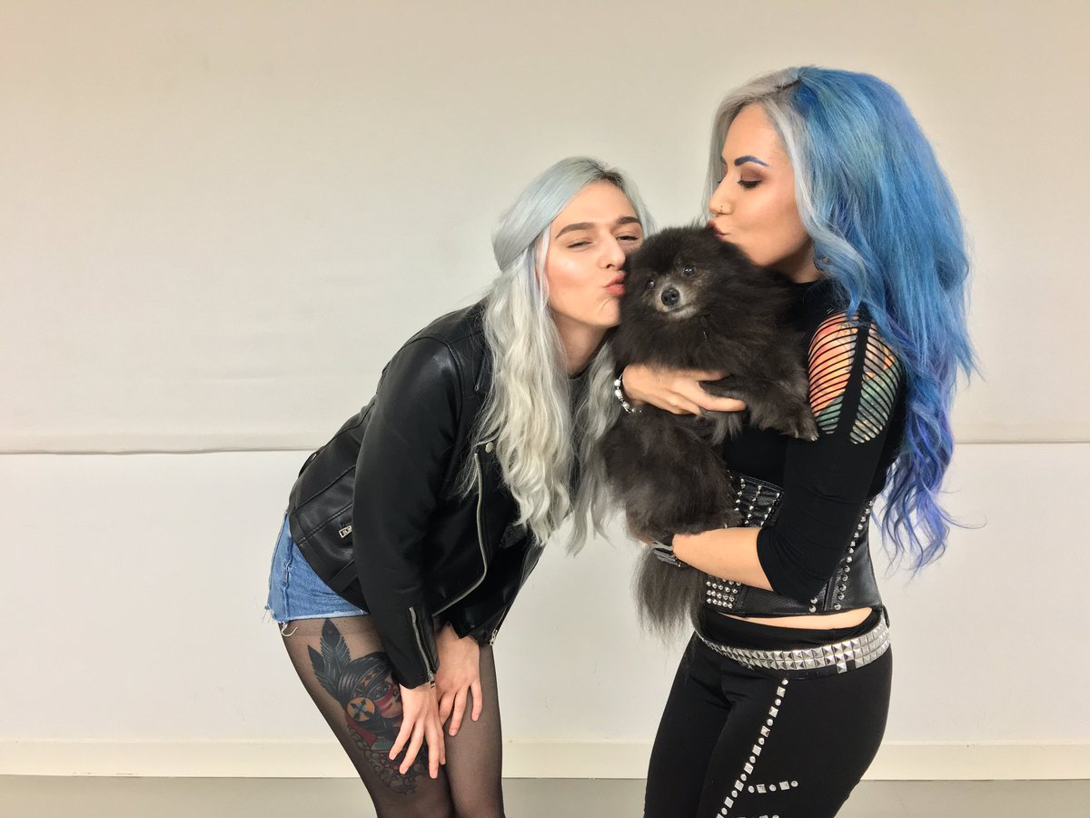 ArrJayEll's tweet photo. Let's be real #Hammer300 would be nothing without Widget teaching these two how to pose for the camera. 💅🏻 https://t.co/0SHHQCtXDd