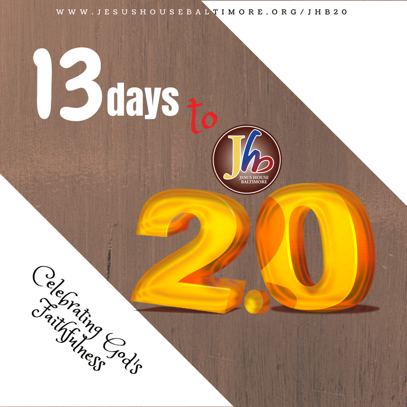 JesusHouseBalt's tweet photo. GOD OF WONDERS!!! 
13days to #20th #celebration #jhb2.0 #Sept 2-Oct 2 #2017 #AmazingGod #Blessings #Baltimore #Virginia #WashingtonDC #DMV https://t.co/jmhalLl43d