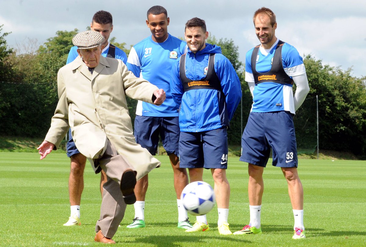 Rovers's tweet image. Rovers sadness over our longest-serving supporter, Ned Longworth, who has passed away at the age of 103. 🔵⚪️➡️ rovers.co.uk/news/2017/augu…
