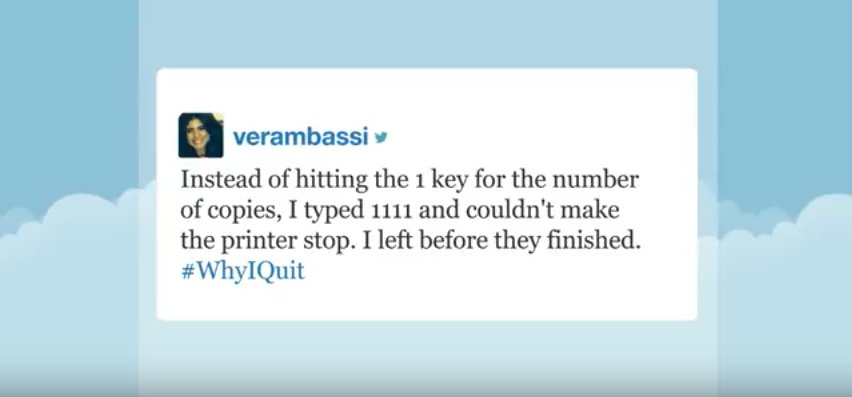 FallonTonight's tweet image. ✌️ You sent in #WhyIQuit tweets &amp;amp; Jimmy reads a few of his favorites: youtube.com/watch?v=pH_oo6…