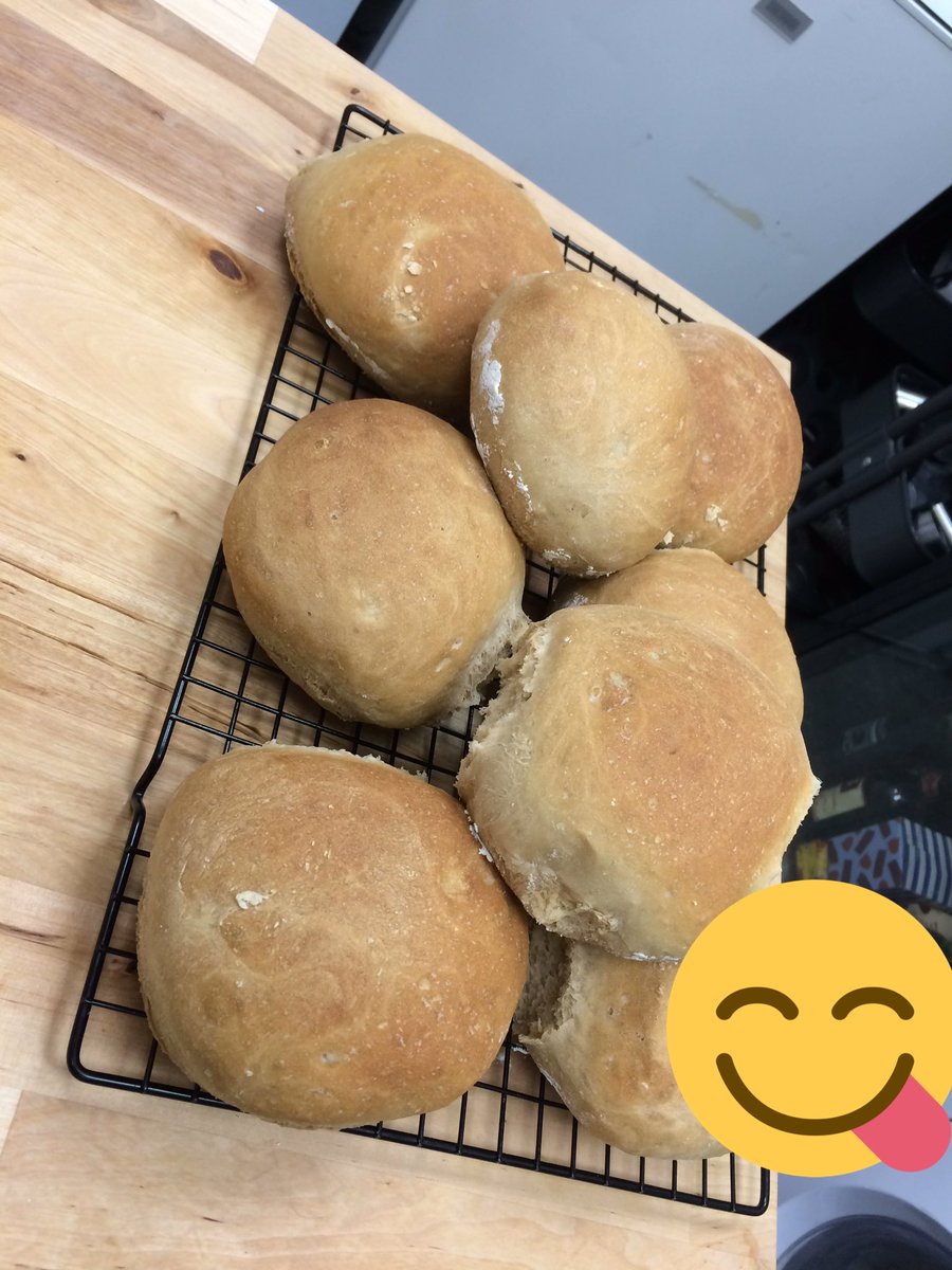PrometheusGear's tweet photo. Today's batch of Porter Rolls, baked with coffee porter ale. Ready for the weekend. https://t.co/A9hbScm20h