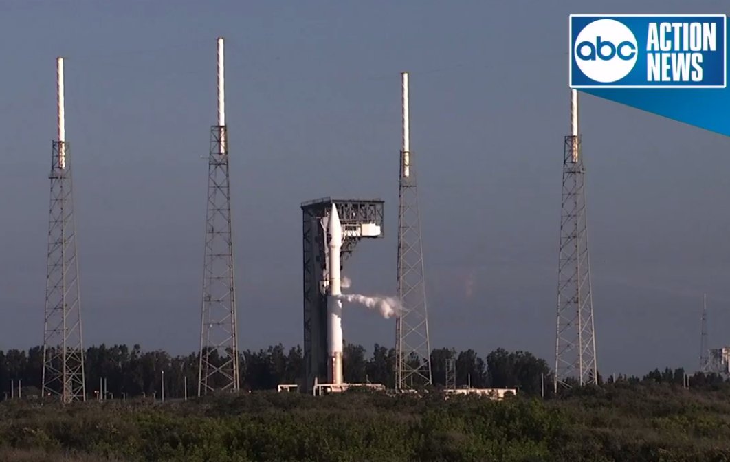 tampabay28's tweet photo. WATCH LIVE | @NASA to launch satellite on Atlas V Rocket. Launch window open until 8:43AM #AtlasVRocket #Rocket https://t.co/fja762ArdA https://t.co/PSNTkhfhlU