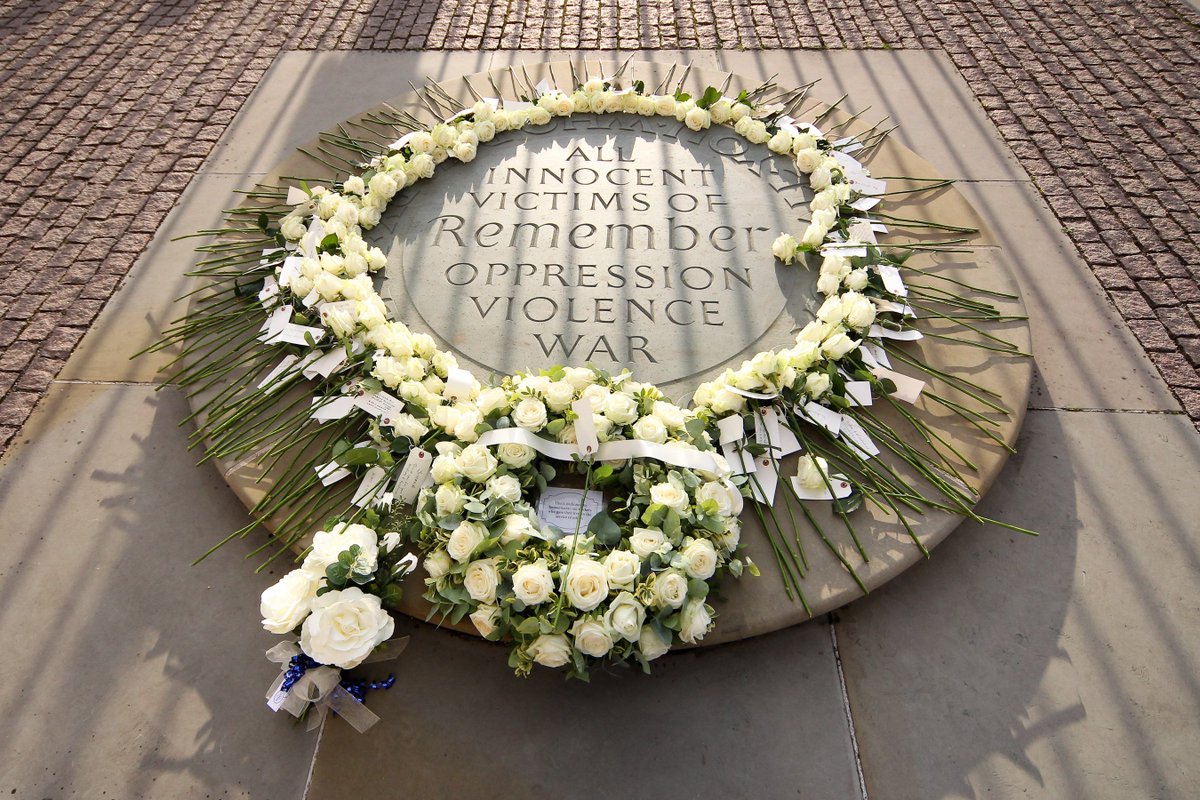 AidMemorial's tweet photo. Thank you to all who attended our memorial yesterday honouring aid workers who have fallen in service of humanity. #NotATarget https://t.co/YFM6Bfagbt