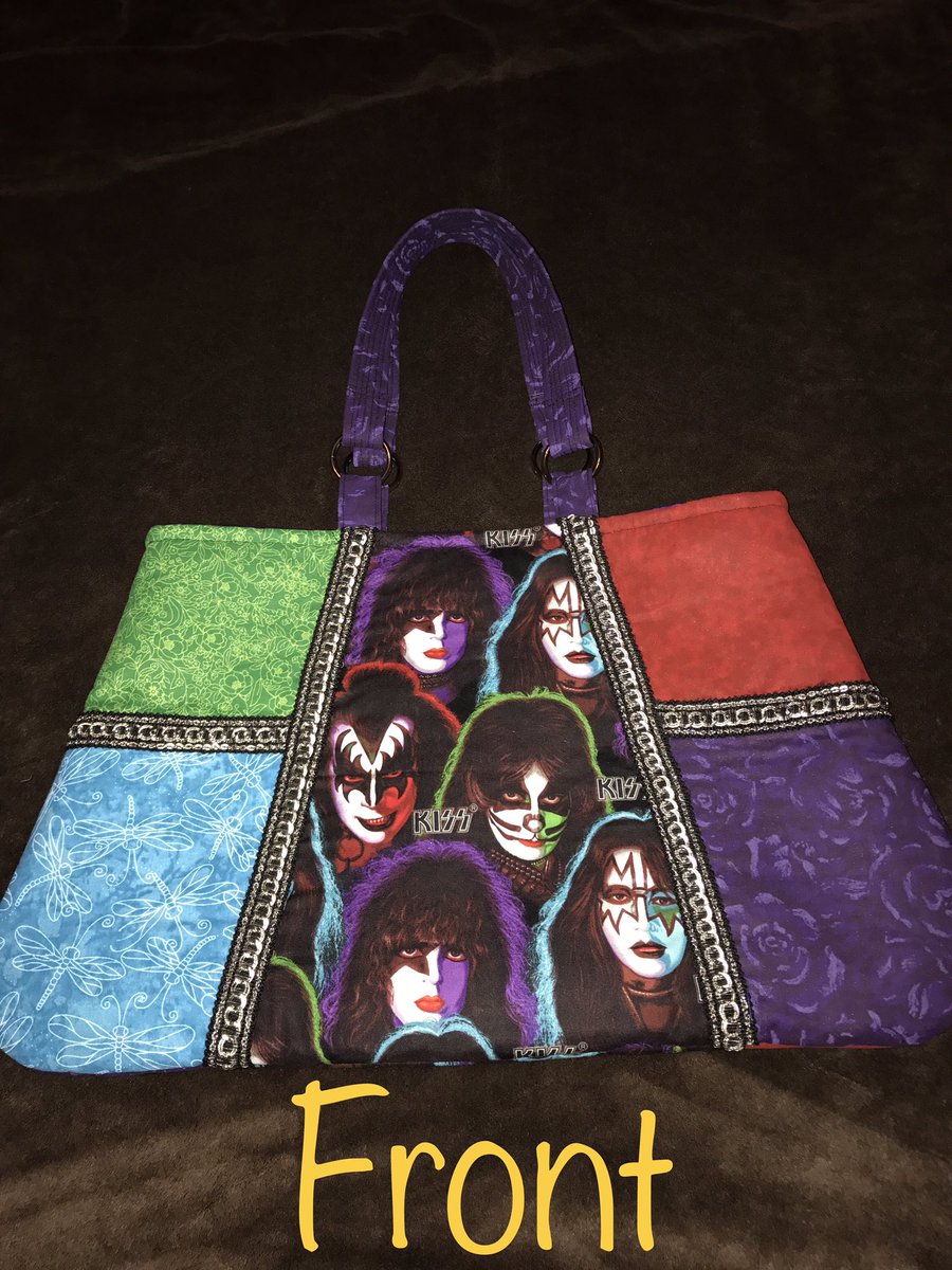 Resurrect1Kiss's tweet photo. Next Saturday!  The silent auction will include handmade items like this bag, donated by the band. See you there! https://t.co/HTXqU8nDzZ