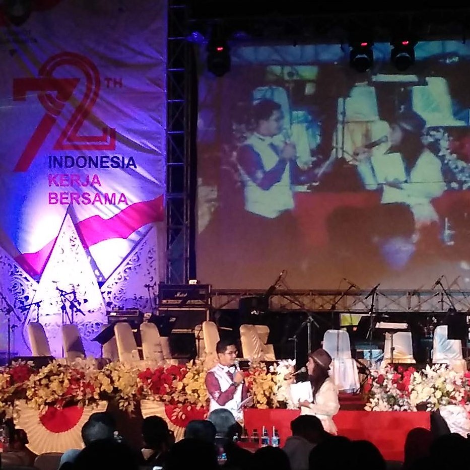 Acara #Apresiasi #musikkebangsaan sudah mulai dibuka oleh MC Farhan &amp; Irma