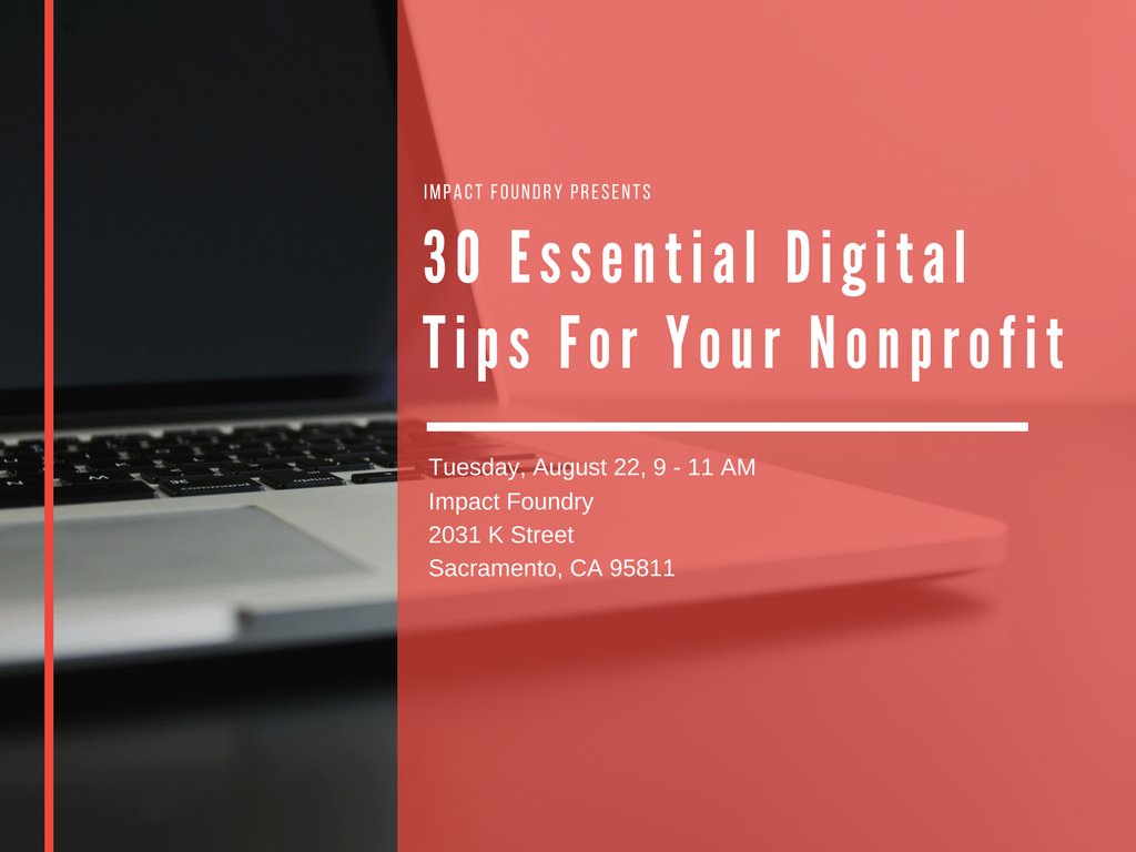 ImpactFoundry's tweet photo. Join us for this informative session and learn how to enhance your nonprofit's digital strategy #ImpactFoundry  https://t.co/cORz6MwOLx https://t.co/1sX71fXMVc