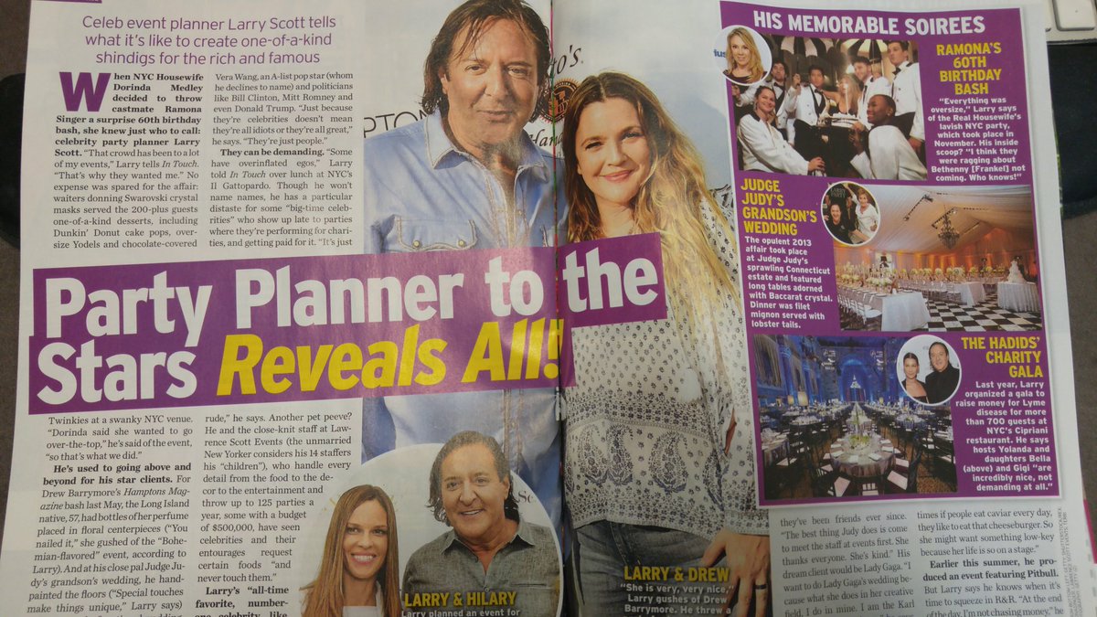 dianacooper10's tweet photo. Check out my interview with #eventplanner Larry Scott from #lawrencescottevents in this week's @intouchweekly! @LawlorMedia https://t.co/Idug48G6IM