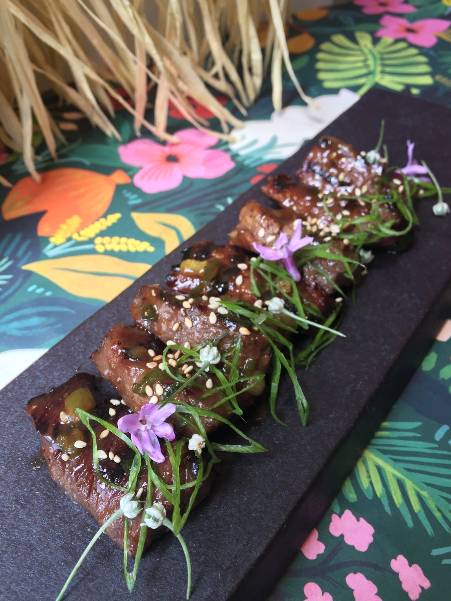 WolfgangPuck's tweet photo. Pair a tropical cocktail with Kalbi Short Ribs at our #Tiki Pop Up in CUT Lounge at #CUTBH starting Monday! https://t.co/2vXXm2lArl https://t.co/lKYvHAdgWr