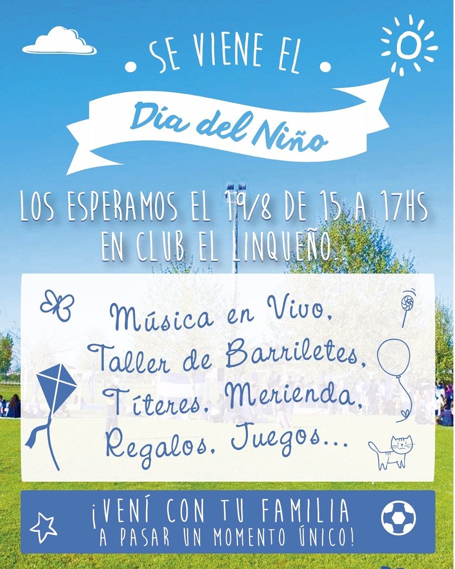 YoSoyLinqueno's tweet photo. Este sábado 19 vamos a festejar el Día del niño y el domingo todos al Leonardo Costa a alentar al  león

#SiempreATuLado https://t.co/C3YXO4EkWh