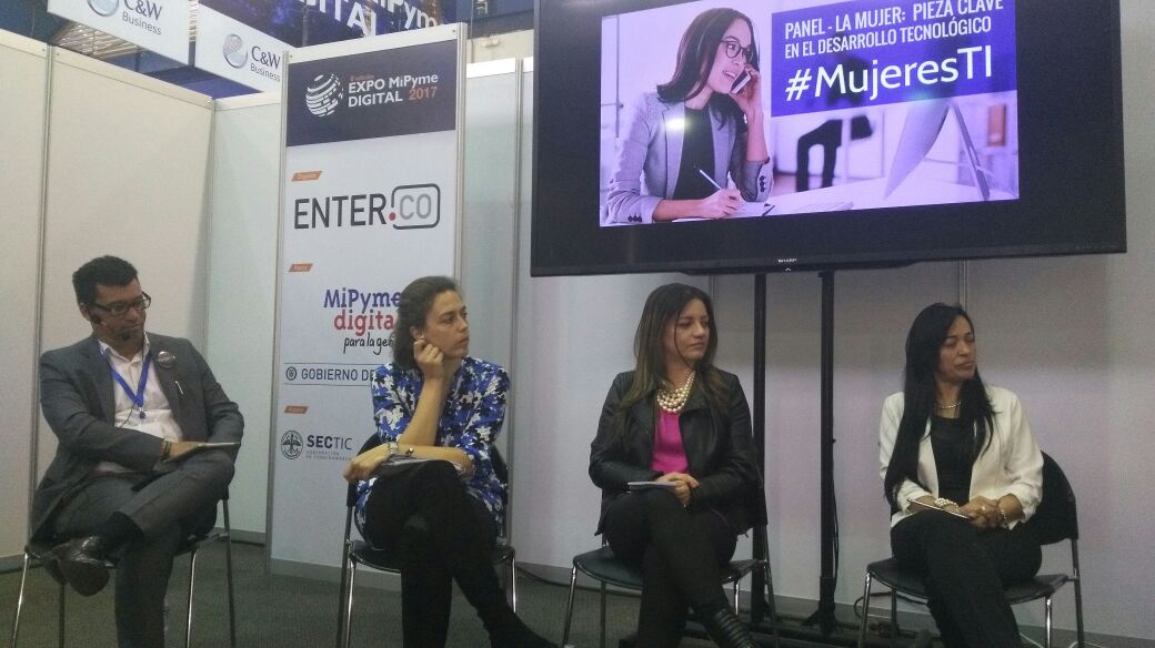 .<a href="/linamariatabord/">Lina Taborda G.</a> participa en el panel Mujer y tecnología en #ExpoMiPyme. Conéctate aquí bit.ly/1lF9mvH #MujeresTI