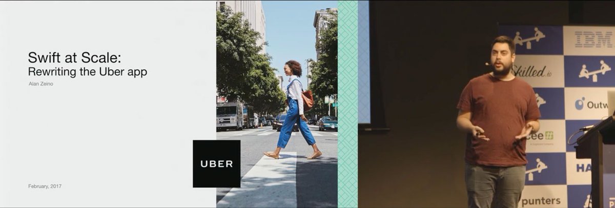 Just released: Swift at Scale; rewriting the Uber App - by <a href="/alanzeino/">alan</a> Watch the video here 👉skilled.io/u/playgroundsc… <a href="/playgroundscon/">Playgrounds 🐨</a>