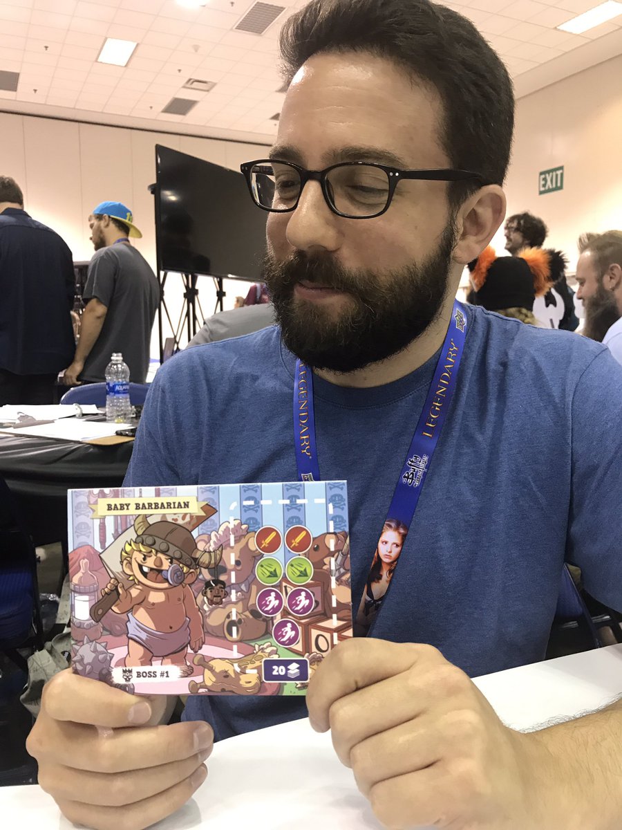 genconmmprank's tweet photo. Baby barbarian has an M&amp;M to give you! Come find me in hall C! #Gencon50 #Gencon #gencon2017 #genconhunt https://t.co/LcPSPhCSX2