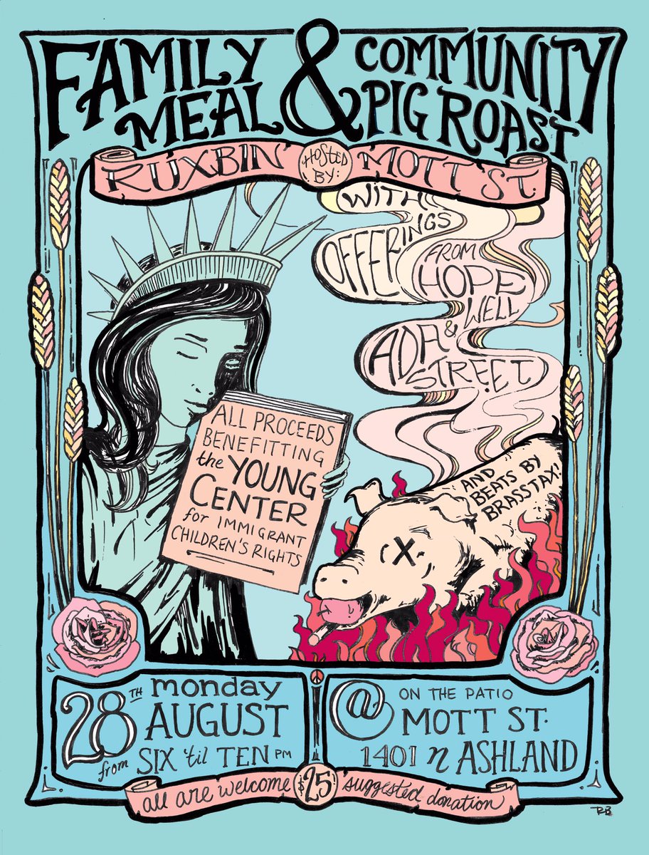 Join us, <a href="/AdaStreetChi/">Ada Street</a> + <a href="/RuxbinChicago/">Ruxbin</a> as we host a Family Meal event for the @TheYoungCenter on 8/28!