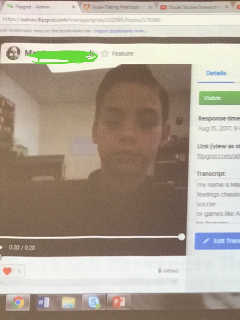 manbashers's tweet photo. Sharing class introductions via Flipgrid! Empowering  student voice! https://t.co/pwjwRItLhR
