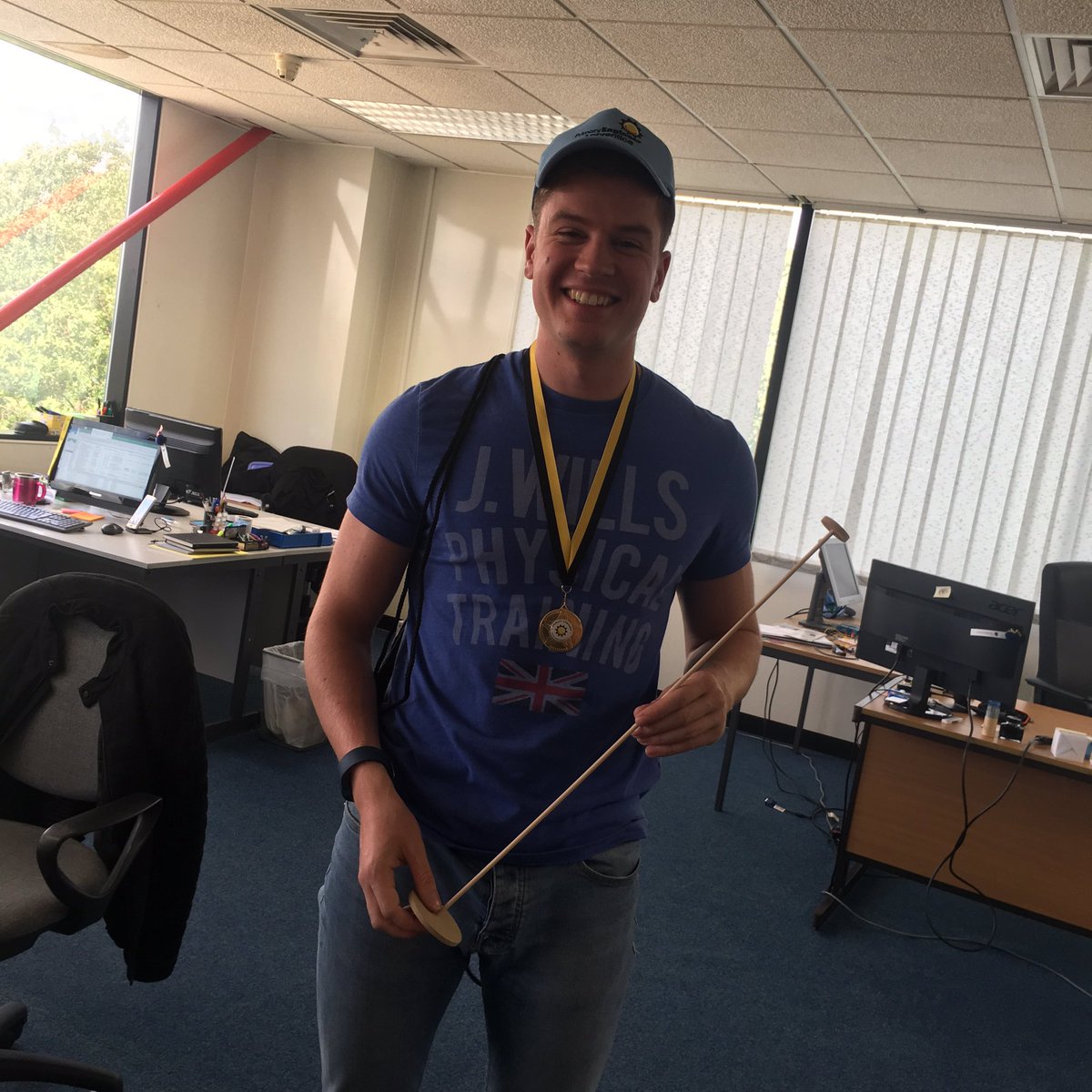 primaryengineer's tweet photo. Today we say bye to our fab Babcock Graduate Stuart! He's been a great help and sad to say bye, for now? #STEM #engineersinthemaking https://t.co/lhQxdSPyem