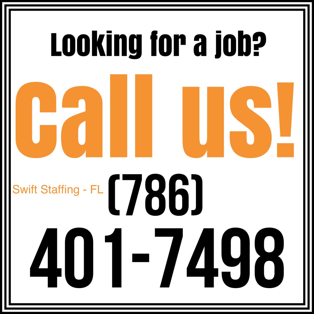 SwiftStaffingFL's tweet image. Happy Friday! #TGIF #SwiftMiami #SwiftJobs #MiamiJobs #WorkFlow #JobAlert #Tweetmyjob #Jobs #FloridaJobs #WarehouseJobs #DrivingJobs #FBF