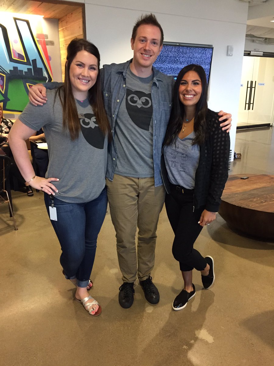 MoSchaaf11's tweet photo. Love spending time with our favorite @hootsuite team! @HootSadaf @DonnyHalliwell 🦉 https://t.co/aVl69mqa0s