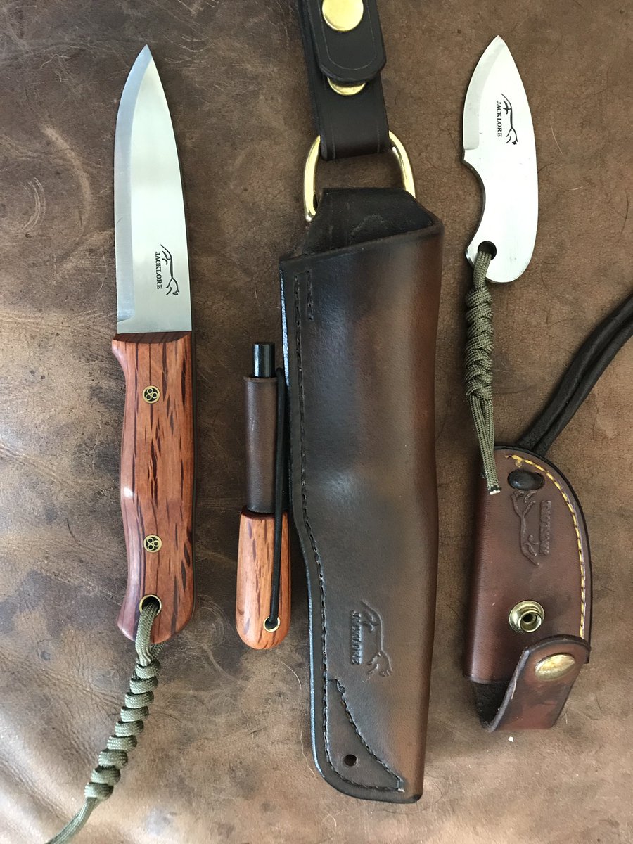 DirtyMuddyPaws's tweet photo. Completed my #jacklore set and just finished making matching paracord lanyards #bushcraft #knife #allthegearnoidea https://t.co/bnN9d9NPyf