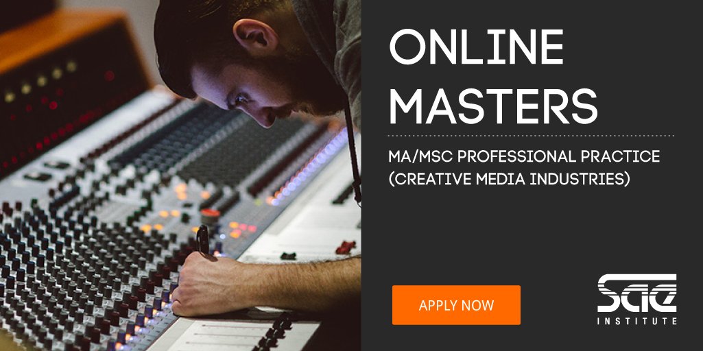 SAEAlumniUK's tweet photo. Apply now for our online Masters programme aimed at #creative media professionals https://t.co/9ftTwVqrmB #Masters #PGStudy https://t.co/CJEPhLJCfZ