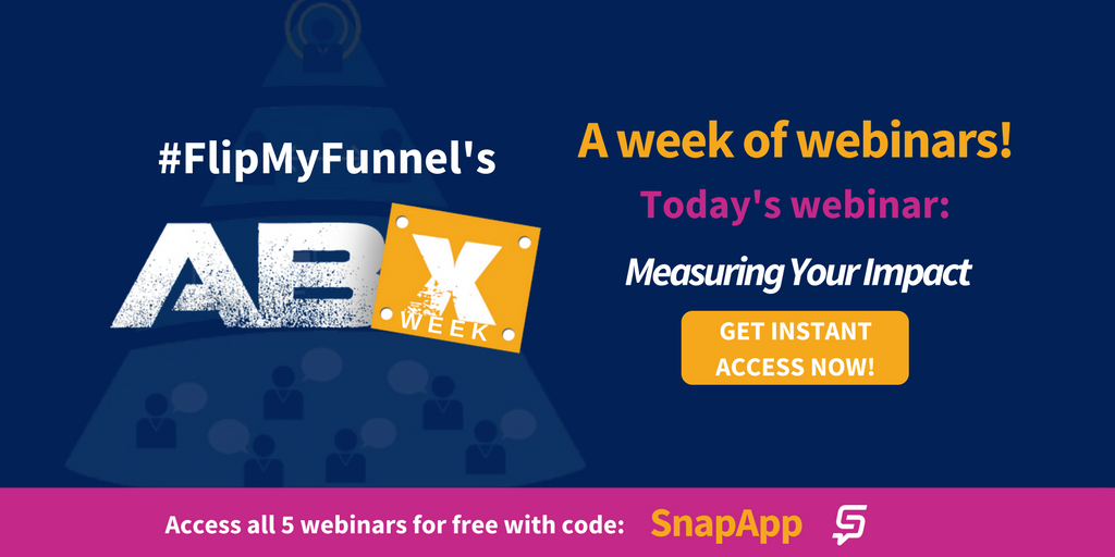 Snap_App's tweet photo. It's the final day of #ABXWeek from @FlipMyFunnel, but you can still access all 5 webinars with code SNAPAPP! https://t.co/NYVHaT1X8i https://t.co/uVKSY4W2qM